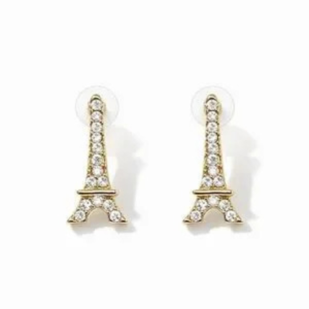 Elegant Gold Eiffel Tower Earrings